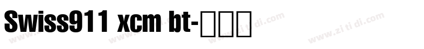 Swiss911 xcm bt字体转换